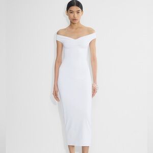 Aritzia Linger Dress • Bright White • Size Small • NWT